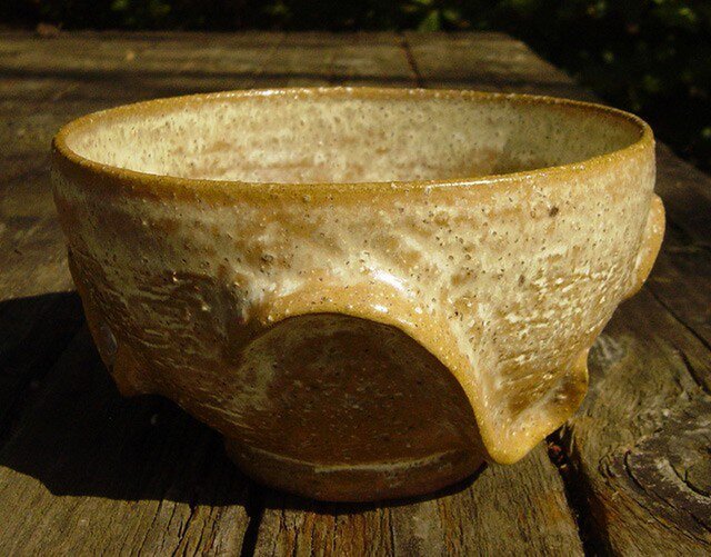 生成カフェオレボウル(波形文様)の画像1枚目