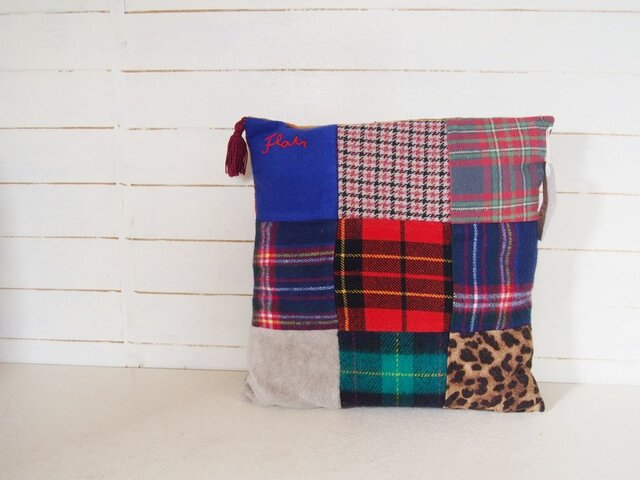 パッチワーククッションカバー | iichi 日々の暮らしを心地よく