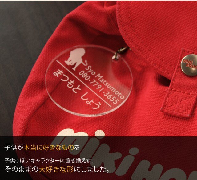 名札 入園祝い 幼稚園バッグ用 名前キーホルダー 動物シリーズ 男の子向け 保育園 幼稚園 通園 リュック Iichi ハンドメイド クラフト作品 手仕事品の通販