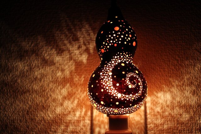 ひょうたんランプ【宇宙】フットライトー001 | iichi 日々の