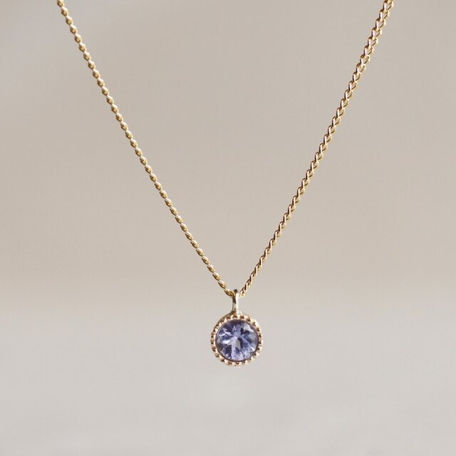 Tanzanite birthstone necklace [P033K10TZ] | iichi 日々の暮らしを