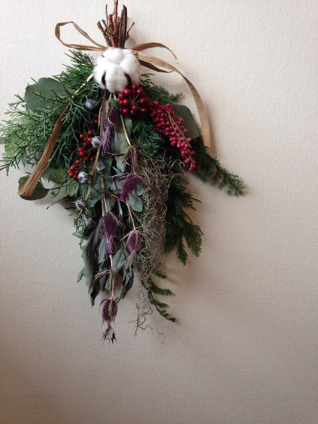 冬の長もちスワッグ