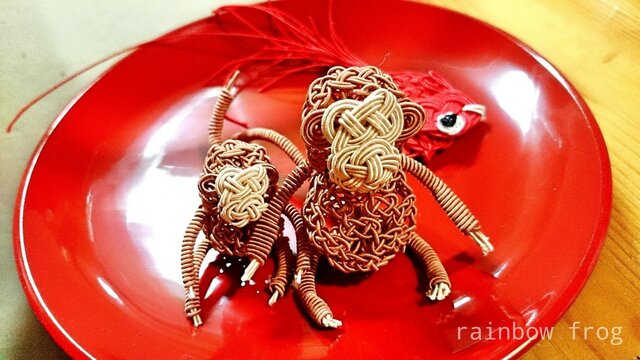 水引 お猿さんの親子 | iichi 日々の暮らしを心地よくするハンドメイド