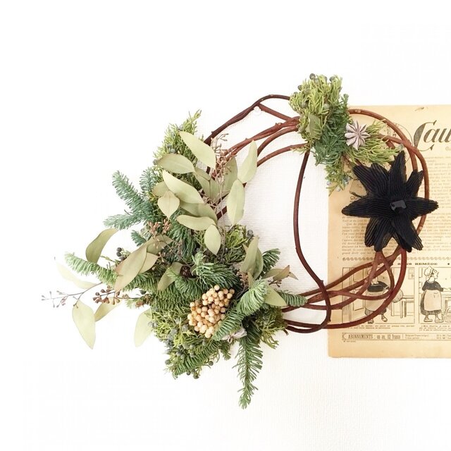 大人のクリスマスリース