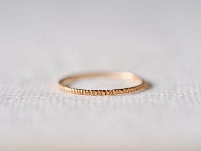 Milled Stacking Ring Fineの画像1枚目