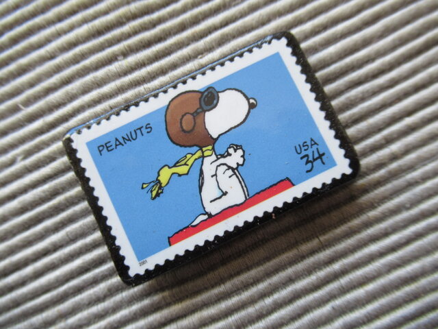 アメリカ 切手ブローチ462 | iichi 日々の暮らしを心地よくする