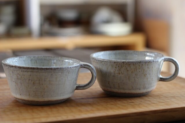 chouette.omi カップ グレー御影 スクエア no2の画像1枚目