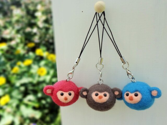 まんまるモンキーストラップ (1個の価格です) | iichi 日々の