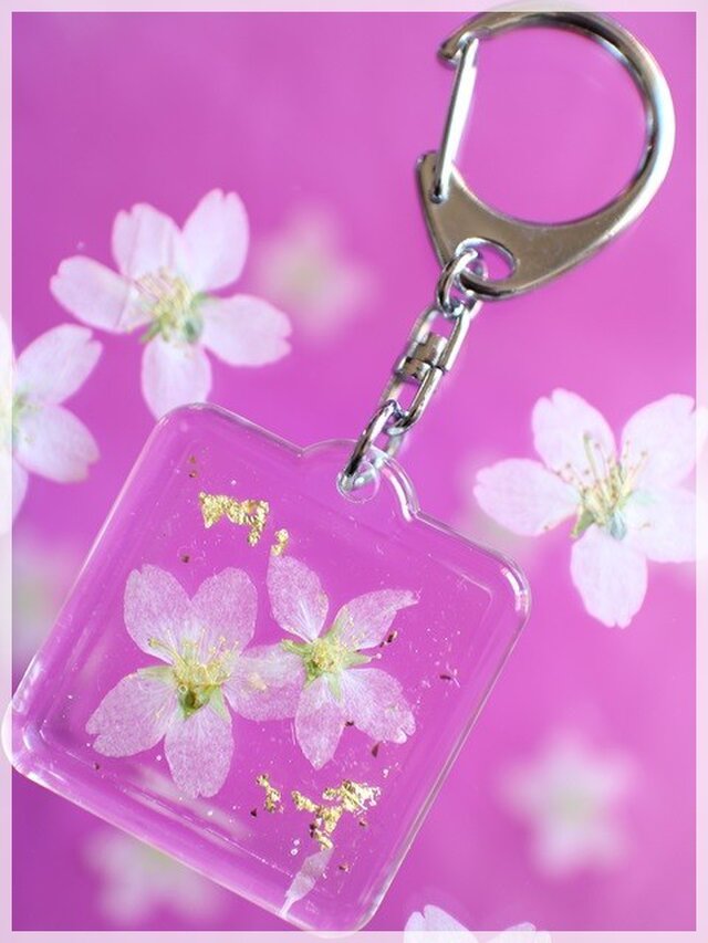 【人気SALE】キーホルダー 「桜咲くにゃんこ」 ショルダーバッグ