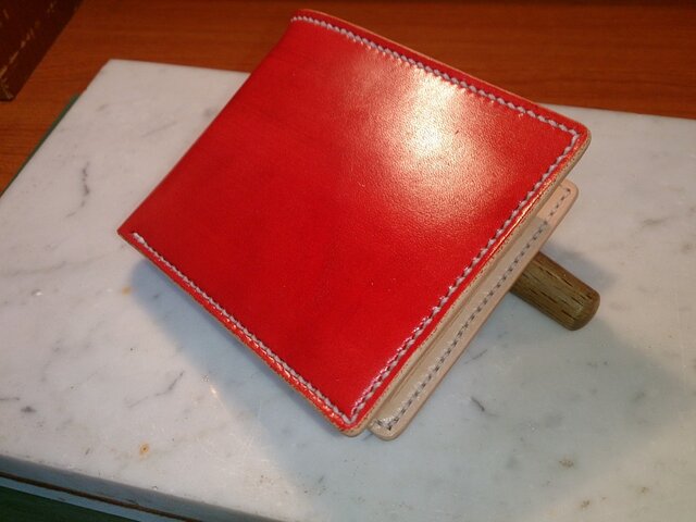 MICHELANGELO 赤い二つ折り財布 MICHELANGELO 赤い二つ折り財布 MICHELANGELO 赤い二つ折り財布