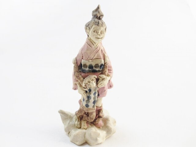 おサルとおさんぽ -ピンク着物-の画像1枚目