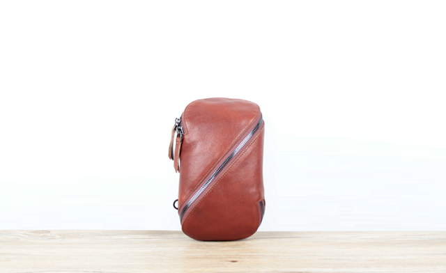 本革 掛け方いろいろレザーポシェット 楽しいお出かけ ☆Brown☆の画像1枚目
