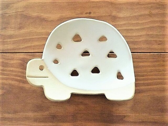 ソープディッシュカメ しろの画像1枚目