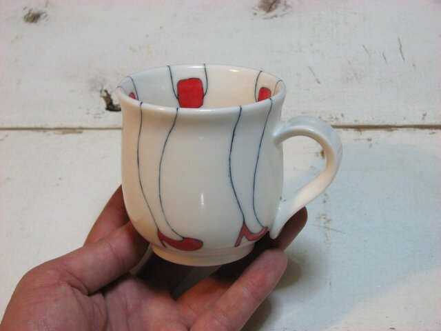 赤いコーヒーカップ 003の画像1枚目