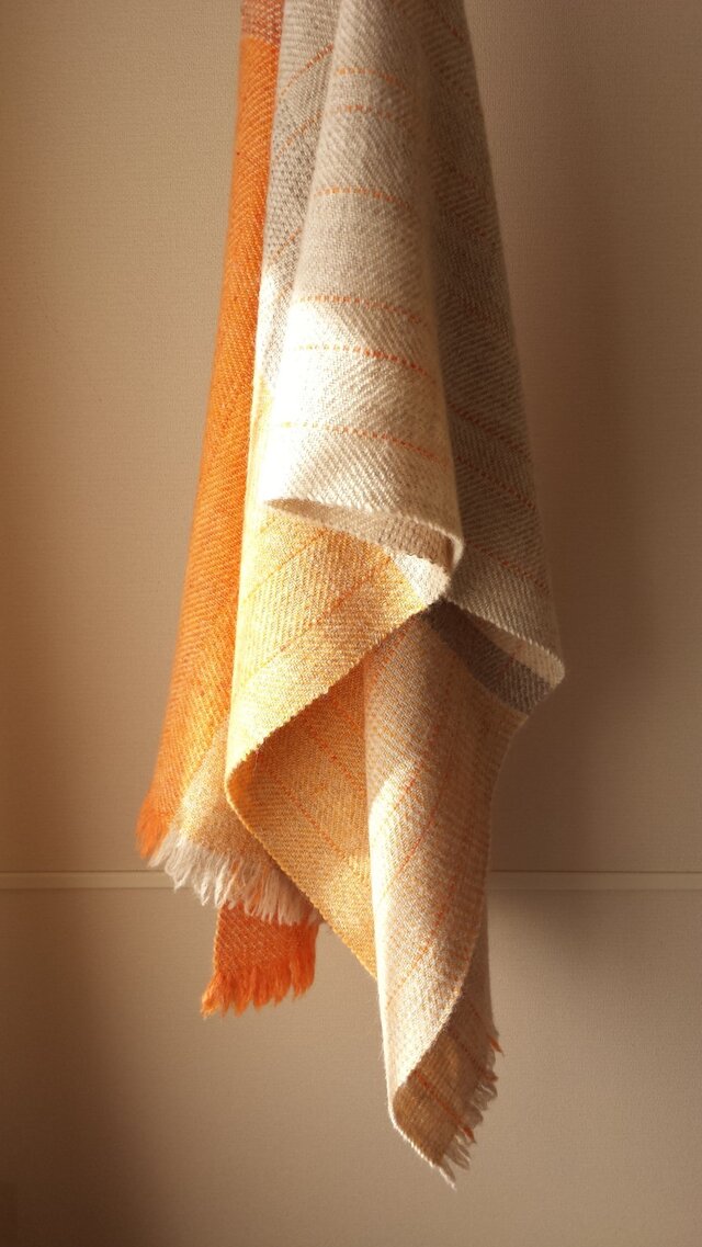 【ホームスパン】H様オーダー大判ストール