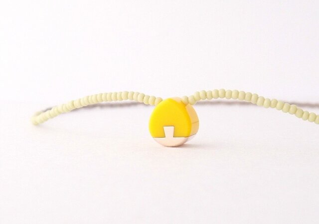 ネックレス Drop mini Yellow S15の画像1枚目