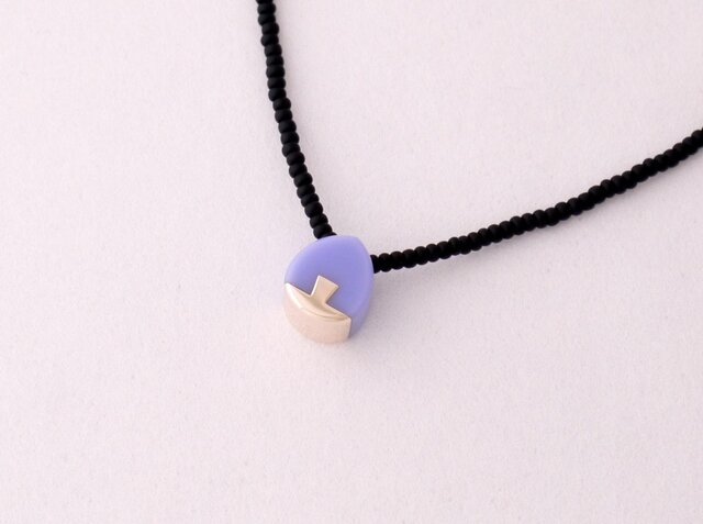ネックレス Drop mini Purple S13の画像1枚目