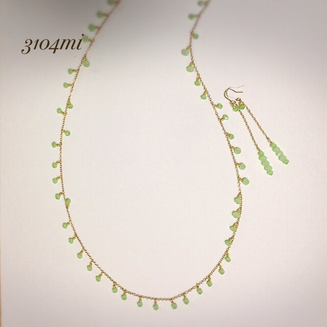 ☆2点セット ロングネックレス&ピアス☆の画像1枚目