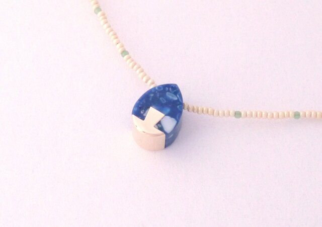 ネックレス Drop YG Deep ocean L01の画像1枚目