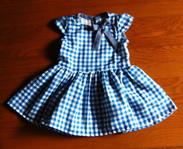 チェックのワンピース19の画像1枚目
