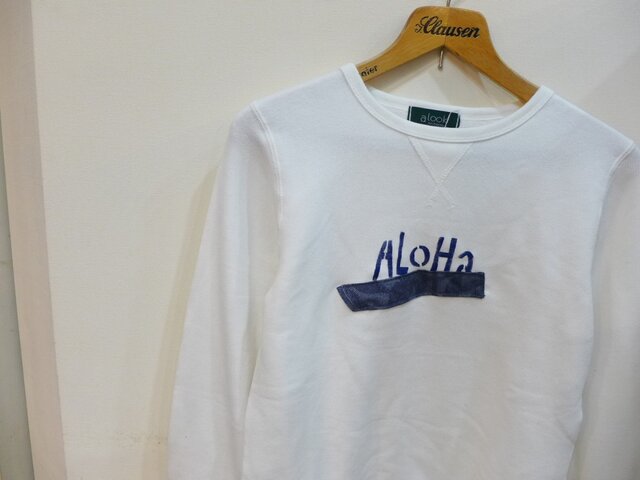 スウェットトレーナー <AloHa> リメイク Sの画像1枚目