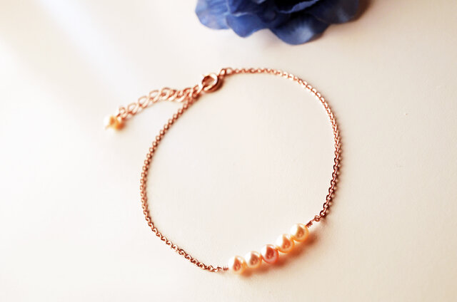 淡水パール真珠ブレスレット Eau Perle bracelet B0022の画像1枚目