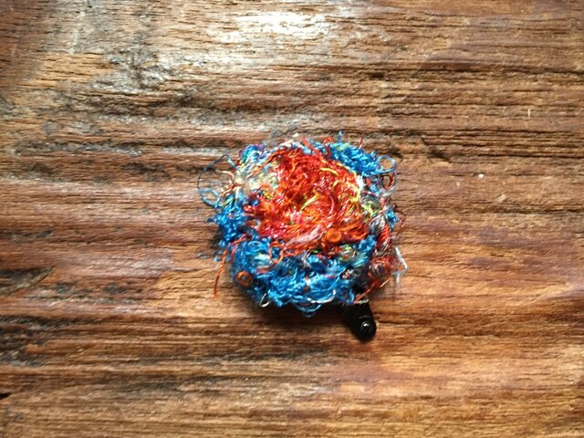 recycle silk スリーピン 楕円小 2の画像1枚目