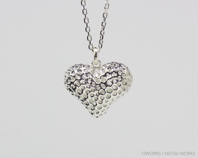 Line Heart Necklace ②の画像1枚目
