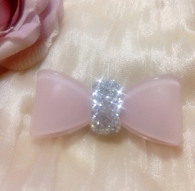 リボンバレッタ♡ピンクの画像1枚目
