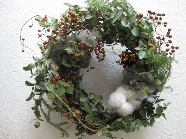 御予約品 冬の野のwreathの画像1枚目