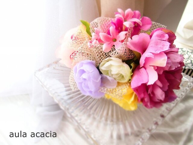 新春 春色ヘッドドレス ヘアクリップ(バンスクリップ)の画像1枚目