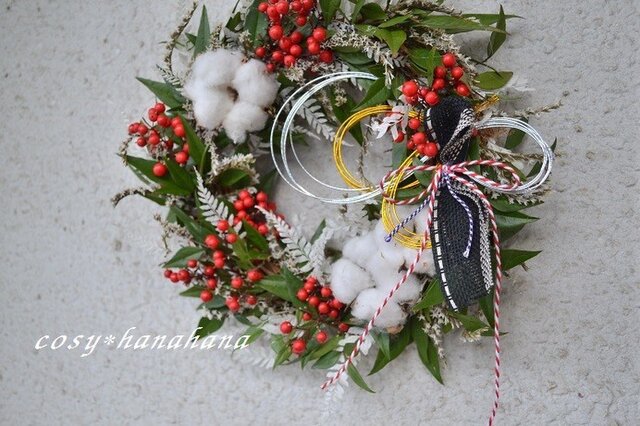 南天*和wreathの画像1枚目