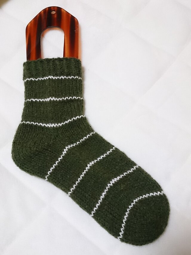 手編みルームソックスの画像1枚目