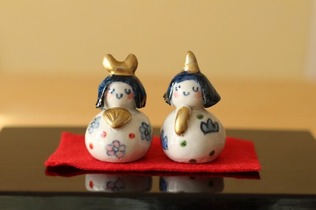 陶のおひなさま。の画像1枚目