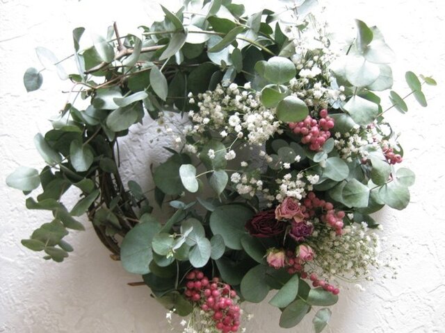 ユーカリとペッパーベリーのwreathの画像1枚目