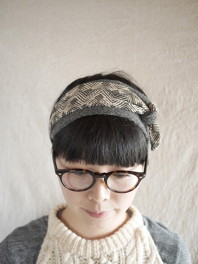 new▼patchwork turban<zigzag>の画像1枚目