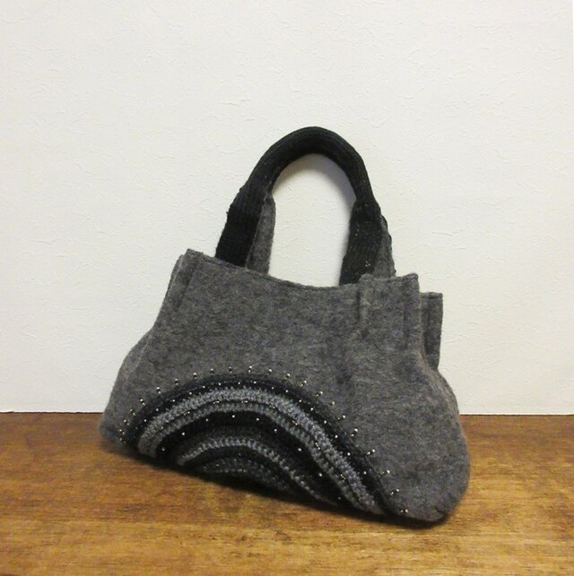 M様オーダー／半円模様かばん（モノトーン）