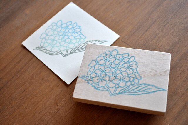 紫陽花のスタンプの画像1枚目