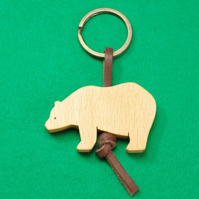 ツキノワグマ / 熊　木のキーリング