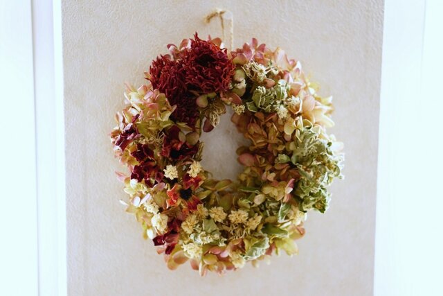 ダリア アネモネ ミナヅキ wreath の画像1枚目