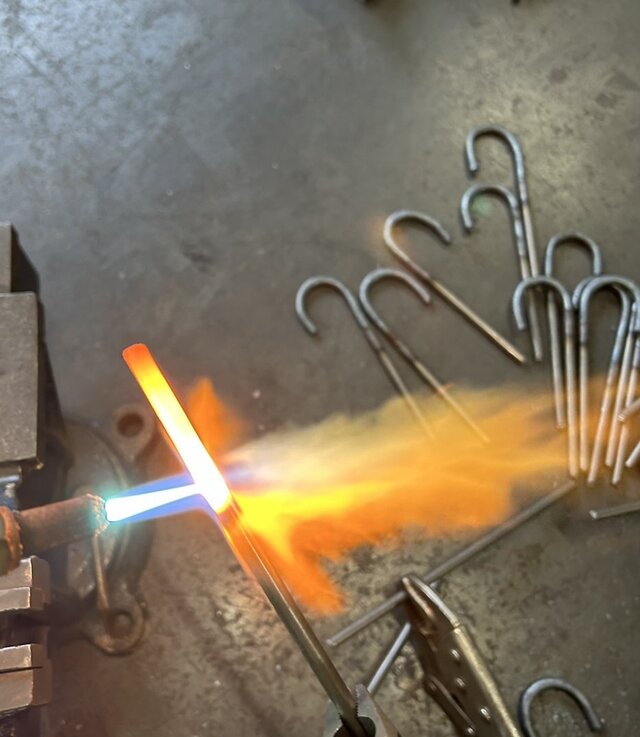 S字フック/ハンドクラフト【アイアンSフック/Iron S hook/3個入り