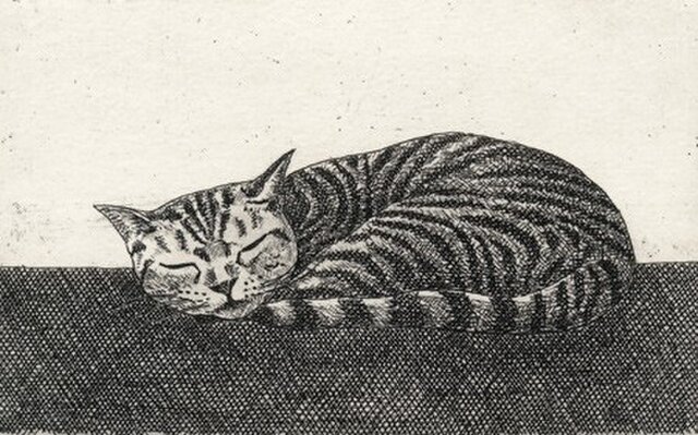 超かわいい〜！猫モチーフ　銅版画 超かわいい〜！猫モチーフ 銅版画