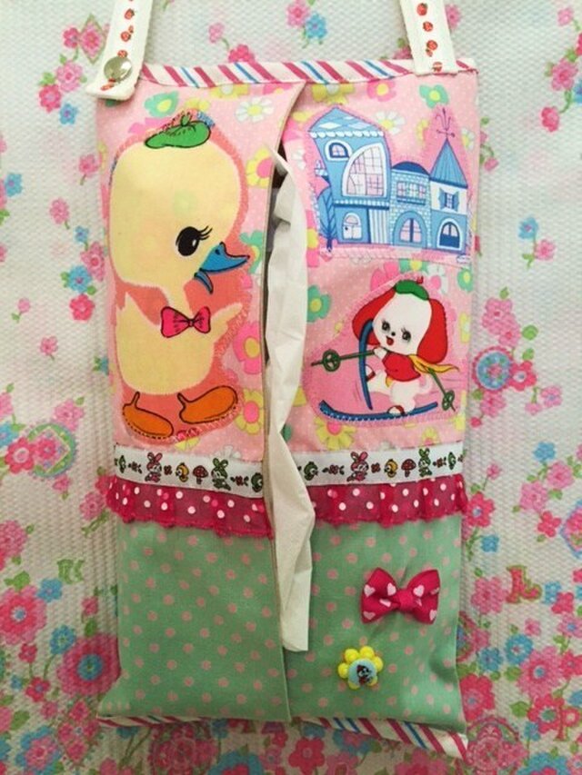 昭和レトロ 車用ティッシュカバー 3の画像1枚目