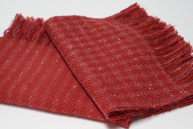 リバーシブル赤ベージュストライプマフラー 楽天市場】ストライプ 生地 赤（マフラー・スカーフ｜バッグ