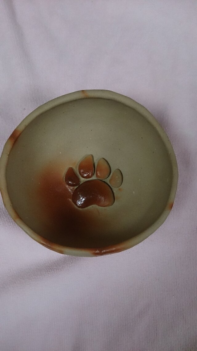 備前焼ワンちゃん水用の画像1枚目