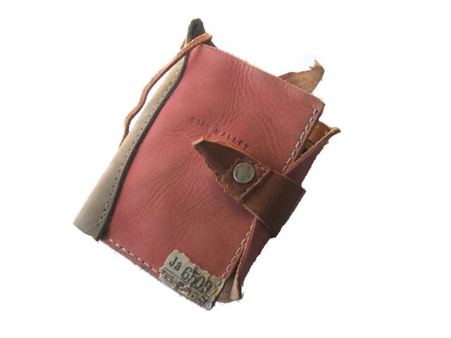 book wallet 赤茶の画像1枚目
