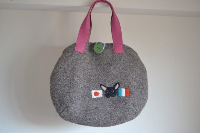 BUHIラウンド大人BAG(大)ブリンドルの画像1枚目