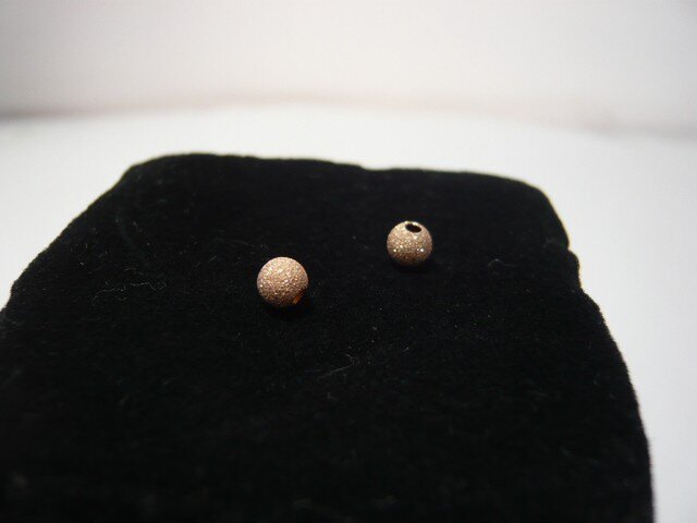 パーツ・starダストボール・ピンクゴールド 3mm(3個入り)の画像1枚目