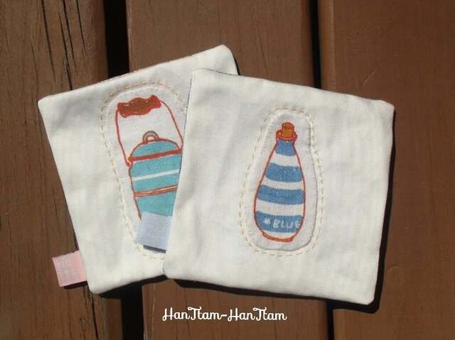 illust tea coaster (ティーコースター) 2枚セットの画像1枚目