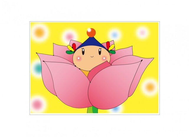 ポスター ハスの花の妖精の画像1枚目